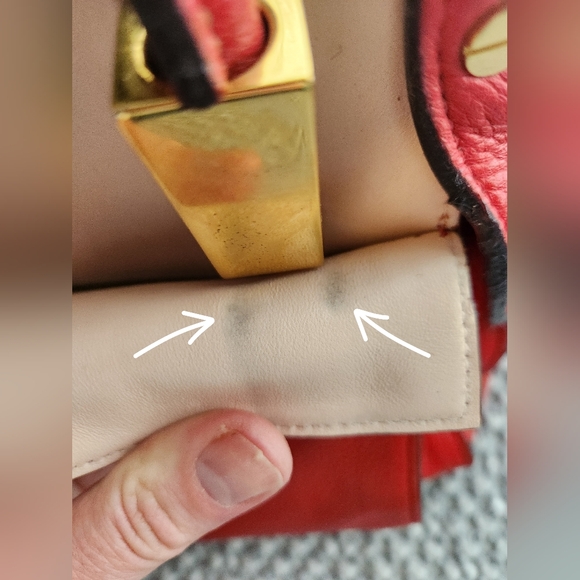 CHLOE Calfskin Dree Shoulder Bag Red - Picture 7 of 13